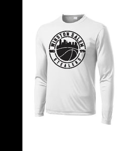 White drifit long sleeve