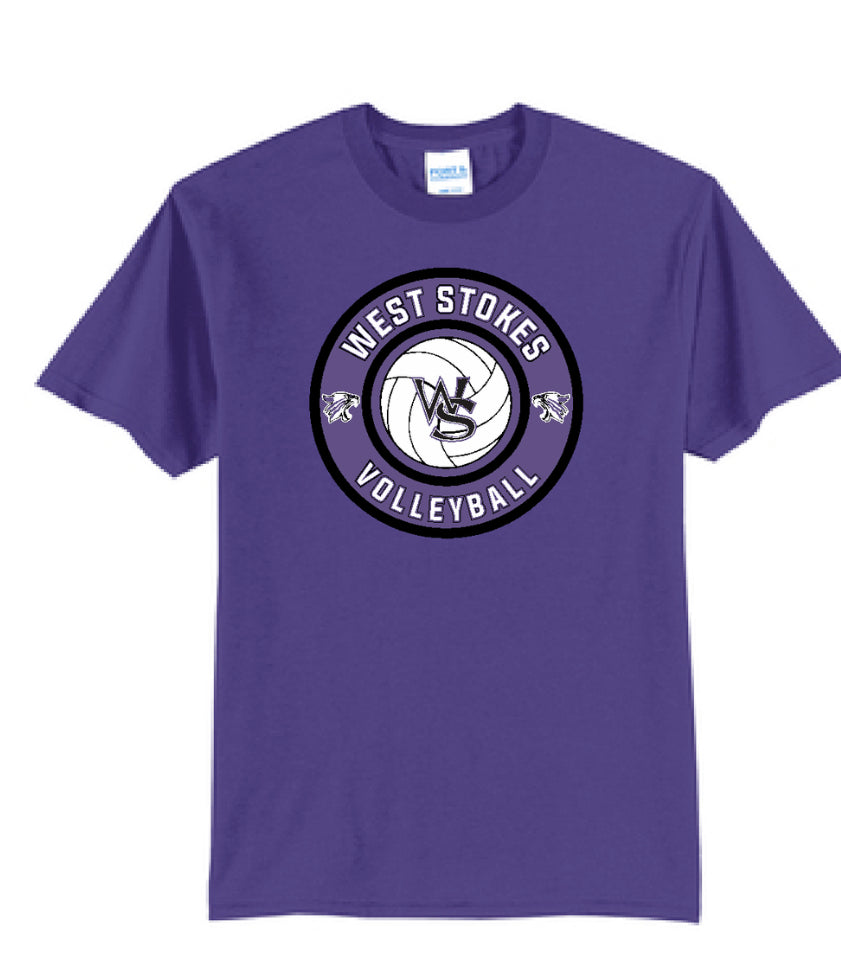 Short sleeve purple