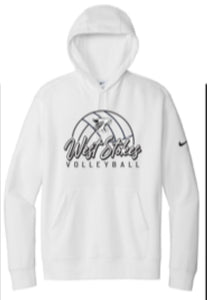 White Nike hoodie cotton