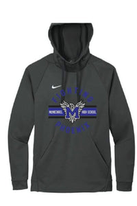 Dark grey Nike hoodie drifit