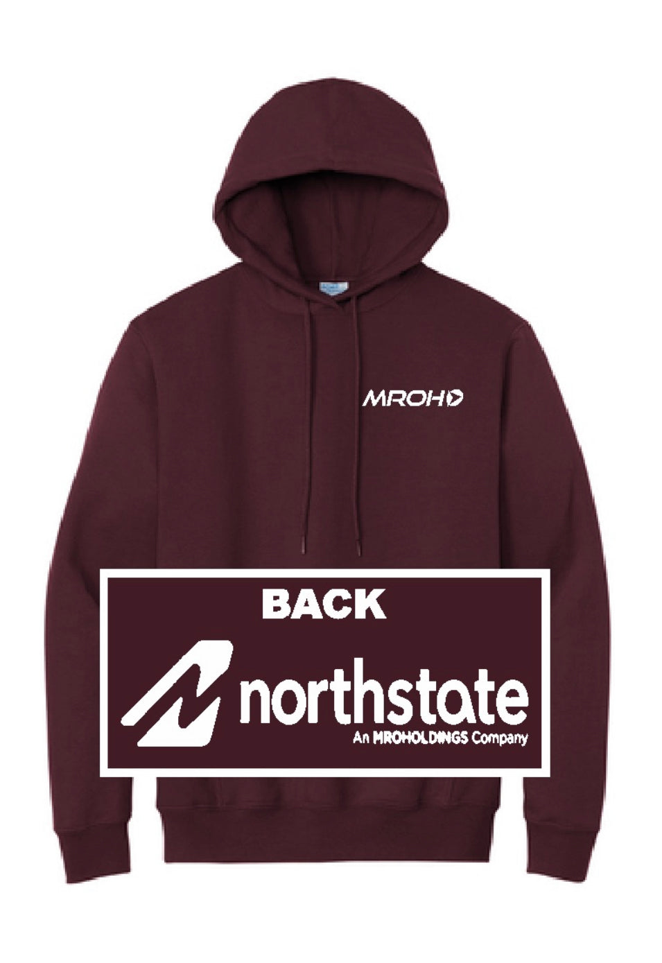 Maroon hoodie unisex