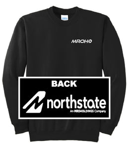 Black unisex crewneck