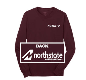 Maroon long sleeve unisex