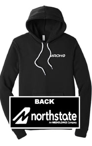 Black extra soft triblend hoodie