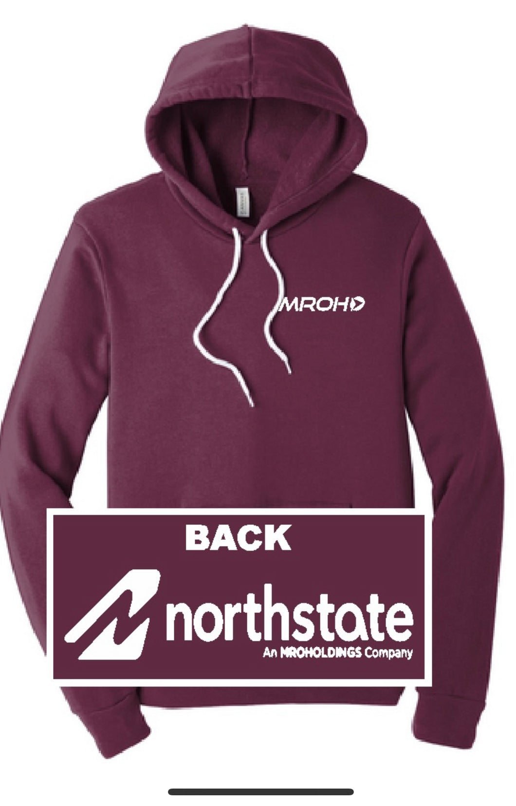 Maroon extra soft triblend hoodie