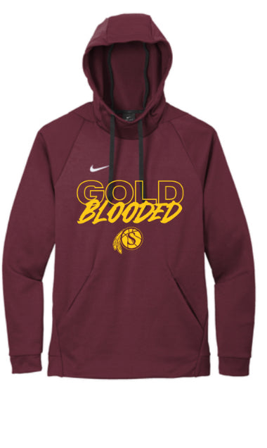 Maroon drifit Nike hoodie