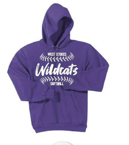 Purple cotton hoodie