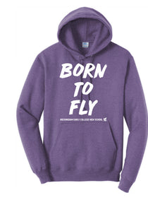 Cotton hoodie purple